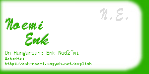 noemi enk business card